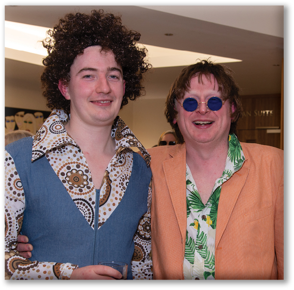 Mark Rammage of Cedar Grove Veterinary Clinic and Chris Elliott of Boehringer Ingelheim 