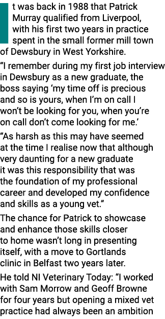 It was back in 1988 that Patrick Murray qualified from Liverpool, with his first two years in practice spent in the s   