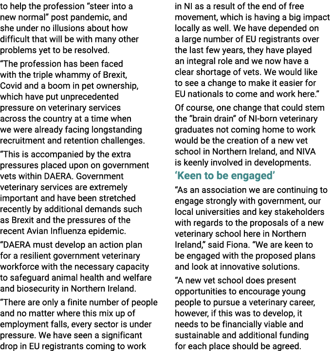 to help the profession  steer into a new normal  post pandemic, and she under no illusions about how difficult that w   