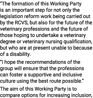  The formation of this Working Party is an important step for not only the legislation reform work being carried out    