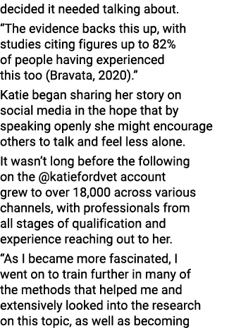 decided it needed talking about   The evidence backs this up, with studies citing figures up to 82% of people having    