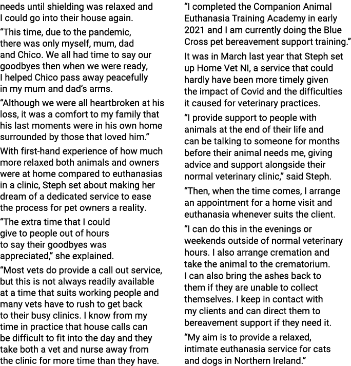 needs until shielding was relaxed and I could go into their house again   This time, due to the pandemic, there was o   