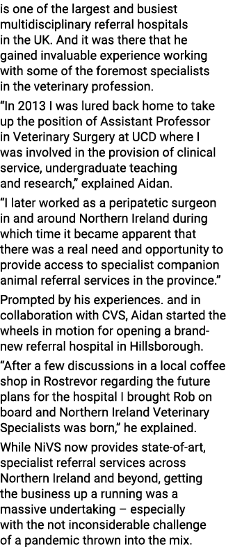is one of the largest and busiest multidisciplinary referral hospitals in the UK  And it was there that he gained inv   