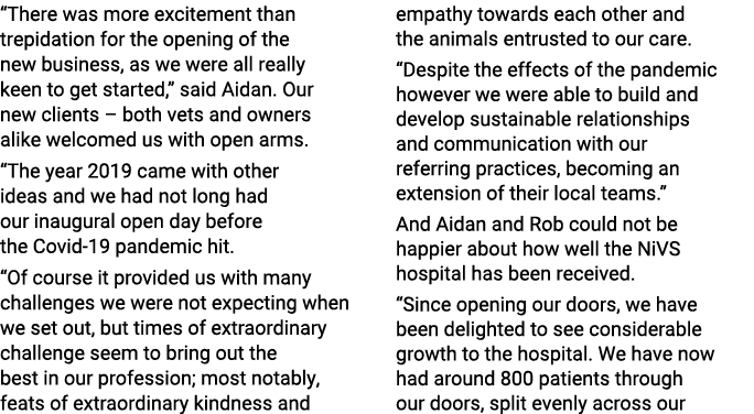  There was more excitement than trepidation for the opening of the new business, as we were all really keen to get st   