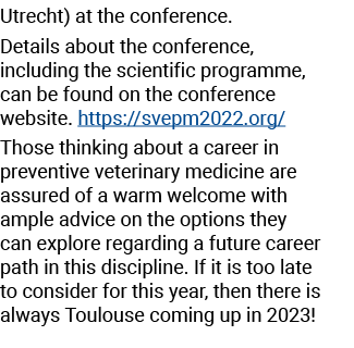 Utrecht) at the conference  Details about the conference, including the scientific programme, can be found on the con   