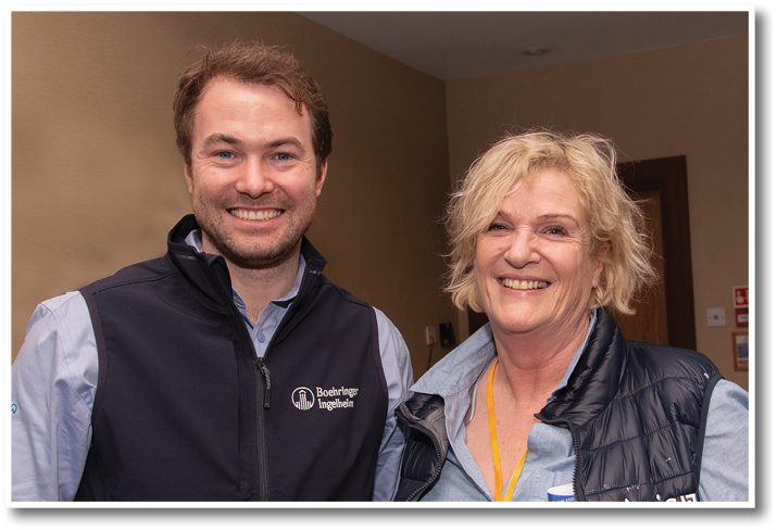 Graham Wilson of Boehringer Ingelheim and SusieHill of Agria 