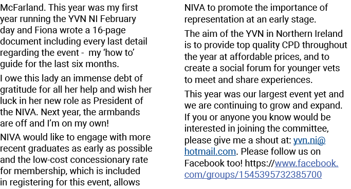 McFarland  This year was my first year running the YVN NI February day and Fiona wrote a 16-page document including e   