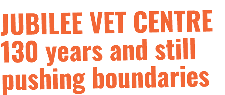 Jubilee vet centre 130 years and still pushing boundaries