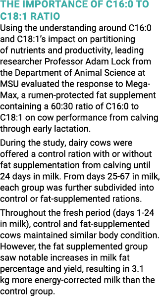 The importance of C16:0 to C18:1 ratio Using the understanding around C16:0 and C18:1 s impact on partitioning of nut   