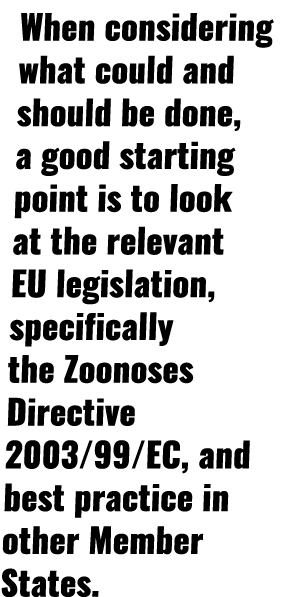 When considering what could and should be done, a good starting point is to look at the relevant EU legislation, spec   