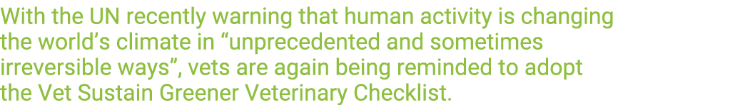 With the UN recently warning that human activity is changing the world s climate in  unprecedented and sometimes irre   