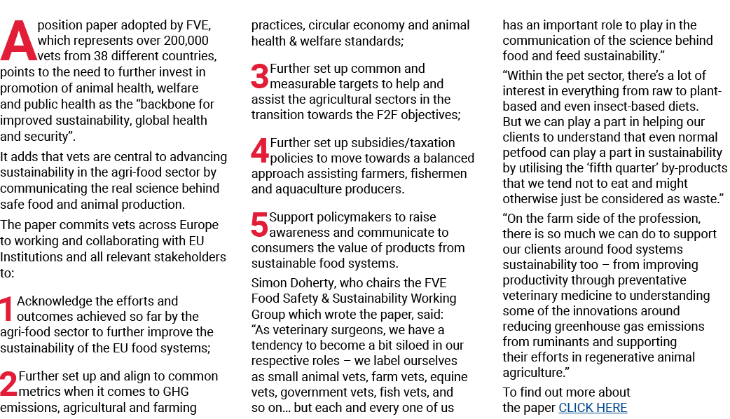 A position paper adopted by FVE, which represents over 200,000 vets from 38 different countries, points to the need t   