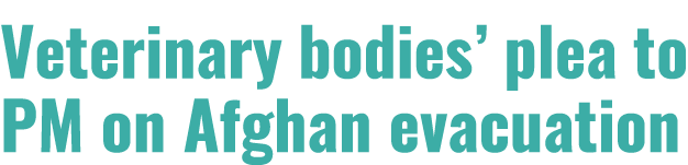 Veterinary bodies  plea to PM on Afghan evacuation 