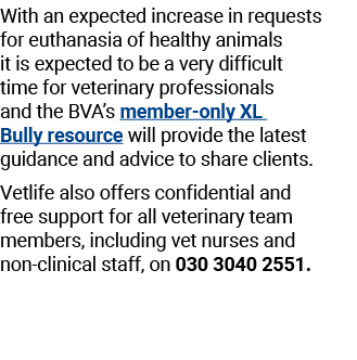 With an expected increase in requests for euthanasia of healthy animals it is expected to be a very difficult time fo...
