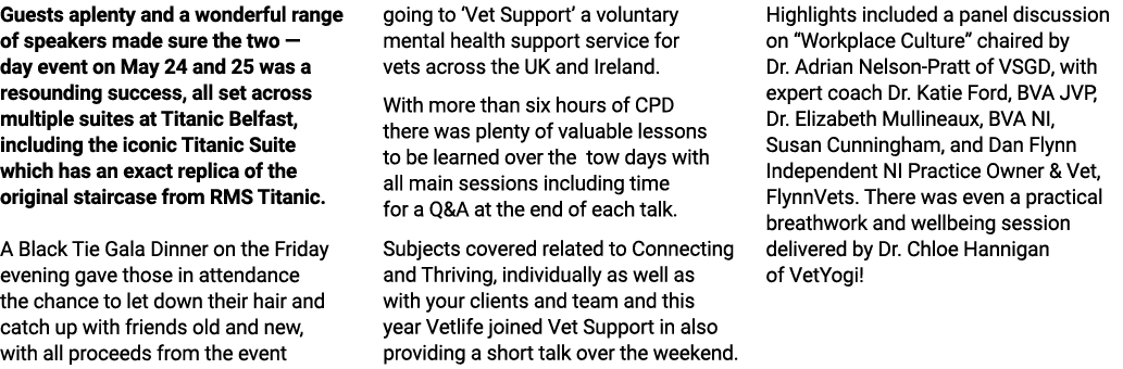 Guests aplenty and a wonderful range of speakers made sure the two — day event on May 24 and 25 was a resounding succ...