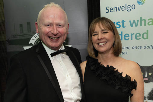 Chris Elliott of Boehringer Ingelheim with Lynda Elliott of Coleraine Vets.