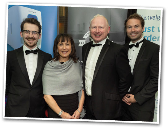 Jordan Orr, Organiser, The Vet Service; Liz Hazelton, IDEXX; Chris Elliott and Graham Wilson, Boehringer Ingelheim.