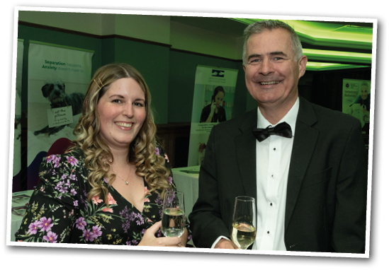 Kirsty Holt from Manchester with Dan Flynn of Flynn Vets.,