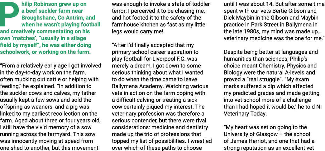 P hilip Robinson grew up on a beef suckler farm near Broughshane, Co Antrim, and when he wasn’t playing football and ...