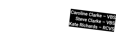 Caroline Clarke – VBS Steve Clarke – VBS Kate Richards – RCVS 