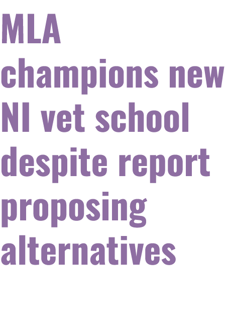 MLA champions new NI vet school despite report proposing alternatives 