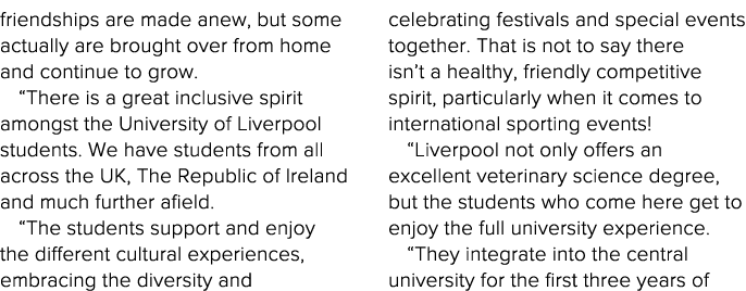 friendships are made anew, but some actually are brought over from home and continue to grow   There is a great inclu   