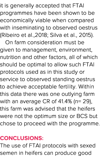 it is generally accepted that FTAI programmes have been shown to be economically viable when compared with inseminati   