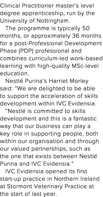 Clinical Practitioner master s level degree apprenticeship, run by the University of Nottingham  The programme is typ   