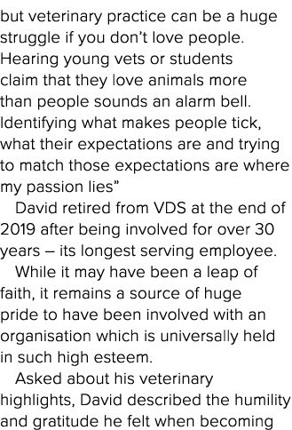 but veterinary practice can be a huge struggle if you don t love people  Hearing young vets or students claim that th   
