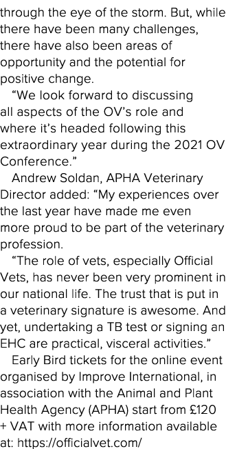 through the eye of the storm  But, while there have been many challenges, there have also been areas of opportunity a   
