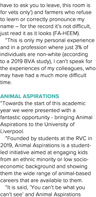 have to ask you to leave, this room is for vets only ) and farmers who refuse to learn or correctly pronounce my name   