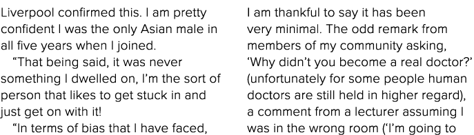 Liverpool confirmed this  I am pretty confident I was the only Asian male in all five years when I joined   That bein   