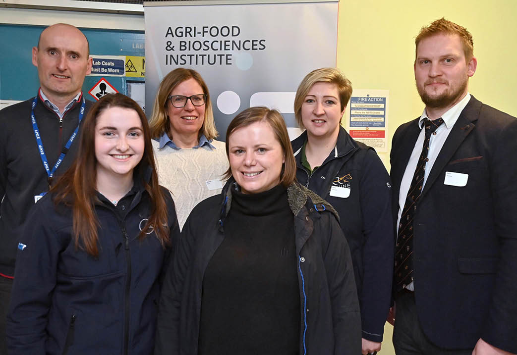 Wednesay 11th January 2023 Sean Fee, Nicole O’Hagan, Melanie Spahn, Allison Irwin Cara Johnston and Colin McCrea AVSPNI President during a AVSPNI Clinic Conference and AGM and Dinner in Omagh.