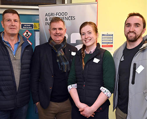 Wednesay 11th January 2023 Ian Moore Dan Flynn, Clare Davis and Marty McQuiad during a AVSPNI Clinic Conference and AGM and Dinner in Omagh.