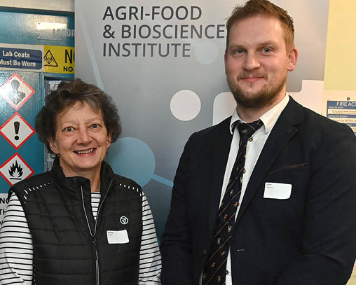 Wednesay 11th January 2023 Melissa Donald and Colin McCrea AVSPNI President during a AVSPNI Clinic Conference and AGM and Dinner in Omagh.