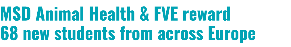 MSD Animal Health & FVE reward 68 new students from across Europe 