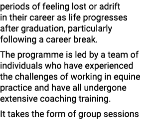 periods of feeling lost or adrift in their career as life progresses after graduation, particularly following a caree...