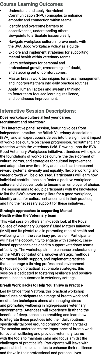 Course Learning Outcomes • Understand and apply Nonviolent Communication (NVC) principles to enhance empathy and conn...
