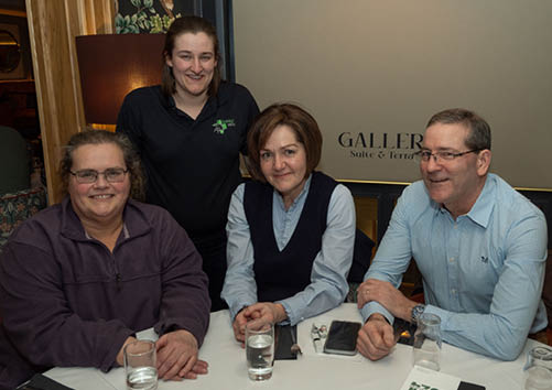Ellie Lowry and Sandra Capelle of Iveagh Vets; Joy Craword of Lisburn Vets; and Michael Pratt of DAERA.
