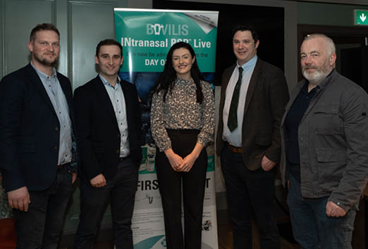 Colin McCrea; Jonathan Knox MSD Rep for NI; Eleanor Brady, MSD Technical vet;  AVSPNI President Iain Smith; and Phil Walsh.