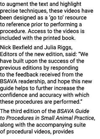 to augment the text and highlight precise techniques, these videos have been designed as a ‘go to’ resource to refere...