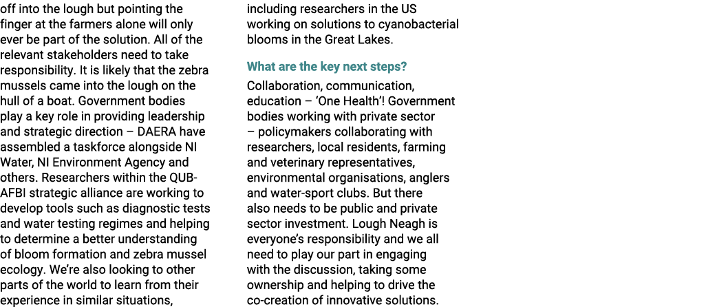 off into the lough but pointing the finger at the farmers alone will only ever be part of the solution. All of the re...