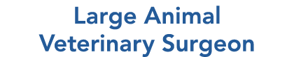 Large Animal Veterinary Surgeon