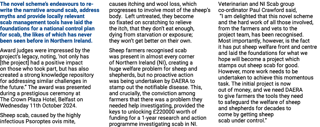 The novel scheme’s endeavours to re write the narrative around scab, address myths and provide locally relevant scab ...