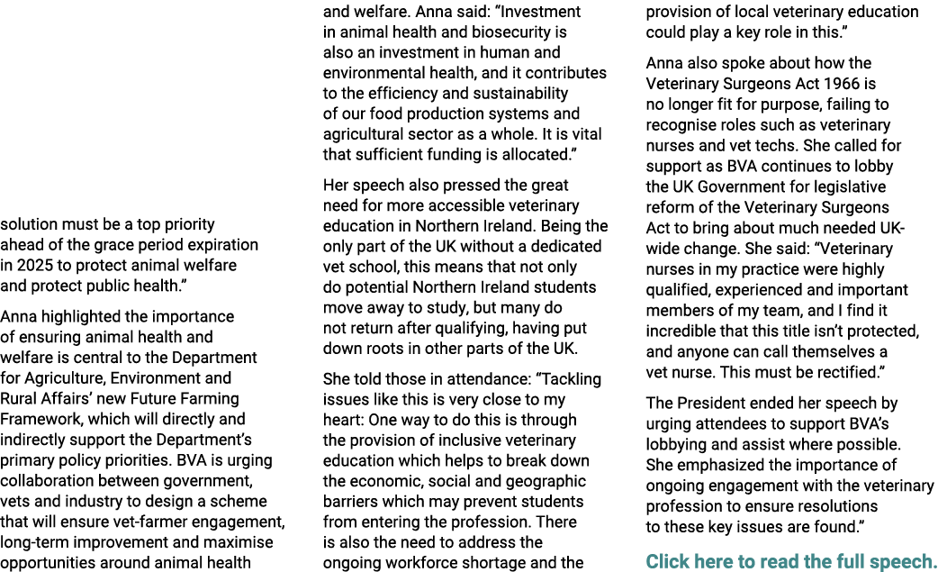 solution must be a top priority ahead of the grace period expiration in 2025 to protect animal welfare and protect pu...