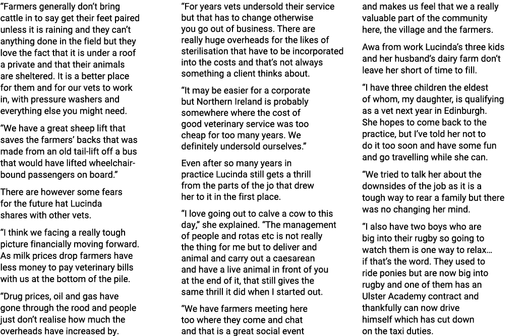 “Farmers generally don’t bring cattle in to say get their feet paired unless it is raining and they can’t anything do...