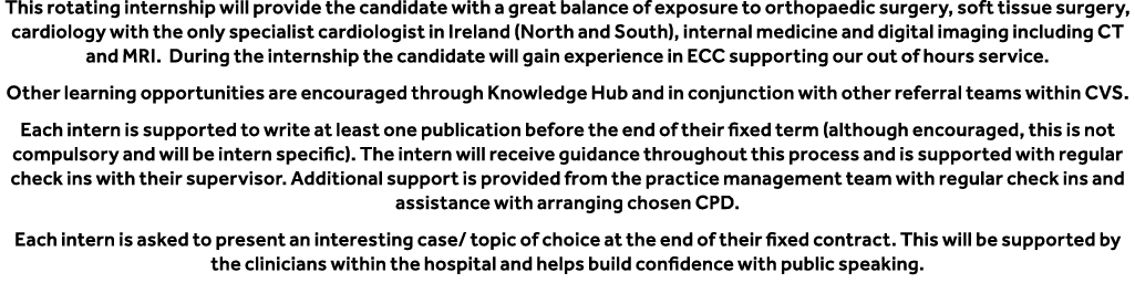 This rotating internship will provide the candidate with a great balance of exposure to orthopaedic surgery, soft tis...