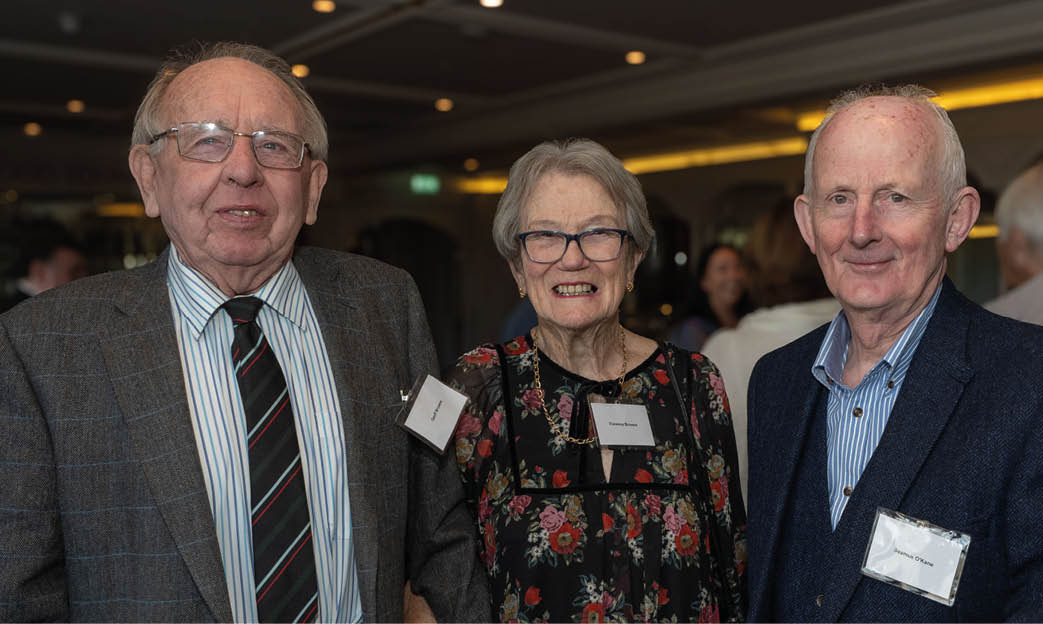 Geoff and Florence Brown with Seamus O'Kane.