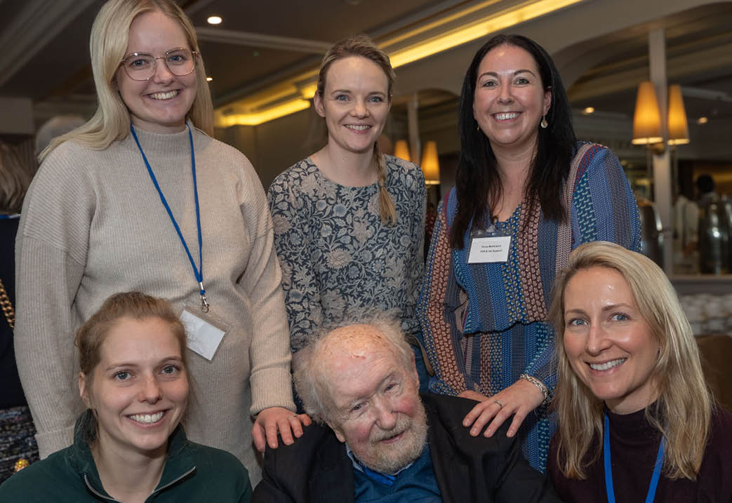 Des Thompson with members o f YVN: Rachael Carlisle, Jenny Wensley, Fiona McFarland, Glenda Ward and Hattie Dainton.