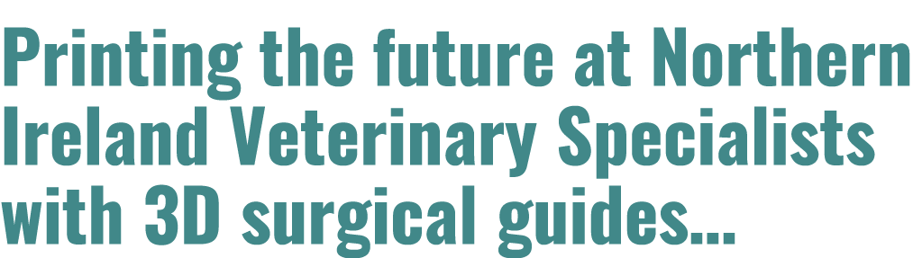Printing the future at Northern Ireland Veterinary Specialists with 3D surgical guides…
